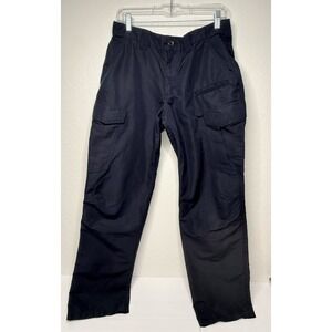 5.11 Tactical Fast-Tac Pants Mens 32x32 Blue Ripstop Cargo Style Workwear #74439